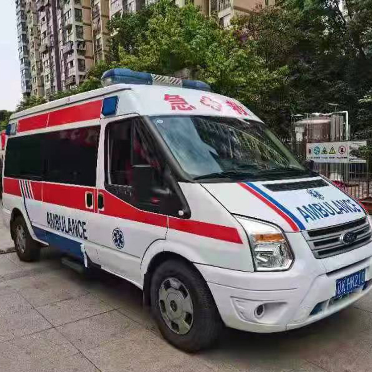 雷鸣镇长途救护车护送病人返乡